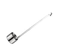 Fenteer Cuillère En Acier Inoxydable à Long Manche Pour Louche De Vin, Louche, Fond Plat, Avec Crochet, En Acier Inoxydable De Qualité Alimentaire 304, Techno - 125 ml