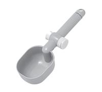 Fenteer Cuillère pour Animaux avec Clip de Fermeture, Cuillère à Farine et à Glace, Gris