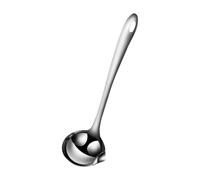 Fenteer Cuillère Séparateur D'Huile Louche à Soupe Passoire à Ustensile de Cuisine En Acier Inoxydable avec Long Manche Adaptée pour Filtrer Le Bouil, Grand