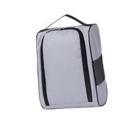 Fenteer de Rangement pour Chaussures de Golf, Robuste, avec Fermeture éclair, en Tissu Oxford, idéal pour la Course, la Salle de Sport, la Danse, Le, Gris