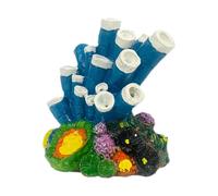 Fenteer Décor de Corail à Bulles pour Aquarium, Figurine de Crabe Ermite, élément de, Bleu