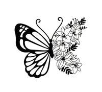 Fenteer Décoration Murale Papillon, Sculpture Murale pour Jardin D'anniversaire et