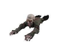 Fenteer Décorations d'halloween Zombie Rampant avec Son Effrayant, Accessoire Effrayant pour Cour, Tête Chauve
