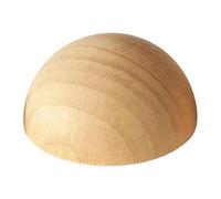 Fenteer Demi-boule En Bois Embout de Main Courante Pièce de Mobilier Bouchon de Poteau Ornement D'Escalier Non Finie Prête à Peindre Adapté pour Les Projets, 12cm