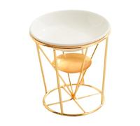 Fenteer Diffuseur de brûleur d'huiles essentielles, Chauffe-, Porte-Bougie Chauffe-Plat pour Salon