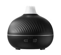 Fenteer Diffuseur D'Huiles Essentielles D'Air Portable Purificateur Ambiance Fonction Minuterie Réservoir 180ml Silencieux Adapté à La Maison B, Bouche Du Volcan Noir