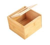 Fenteer Distributeur de Serviettes En Bambou pour Bureau et Salle de Bain, S