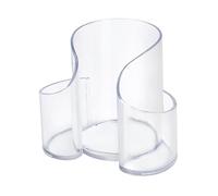 Fenteer Distributeur -dents, Organiseur de Maquillage, Décoration Intérieure, Distributeur de Portedents Anti-poussière, Clair