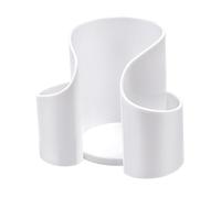 Fenteer Distributeur -dents, Organiseur de Maquillage, Décoration Intérieure, Distributeur de Portedents Anti-poussière, Blanc