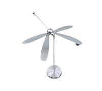 Fenteer Dragonfly Décoration Métal Équilibrée Ornement Élégant Sculpture Moderne Objet de Collection Créatif pour Salon Bureau Adapté à Cadeaux Décoration Mai, Argent