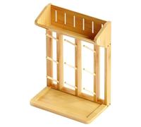 Fenteer Égouttoir à Biberons En Bois, Organisateur de Rangement de Cuisine Robuste et Multifonctionnel