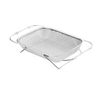 Fenteer Égouttoir à Vaisselle Extensible Panier de Vidange D'Évier Passoire à Mailles Fines Séchoir En Acier Inoxydable Adapté pour La Cuisine Le Lavage Des, 37cmx27cmx9cm