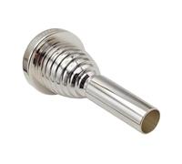 Fenteer Embouchure Trombone Embouchure pour Trombone Ténor Laiton Argenté Accessoire Musical Professionnel Amélioration Du Souffle Contrôle Stable Ada, 12c Petite Tige