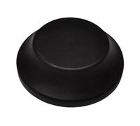 Fenteer Embout de Parasol Capuchon de Remplacement Bouchon Supérieur Vissant Pièce de Fixation Accessoire Décoratif En PP Résistant Adapté pour Espace Extérie, Noir