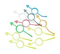 Fenteer Ensemble de 10 Accessoires D'entraînement Au Billard avec Cible pour Débutants