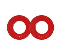 Fenteer Ensemble de 2 Plaques de Poids Fractionnaires pour Haltères, Rouge 0.75 Kg