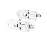 Fenteer Ensemble de 2 Tendeurs de Chaîne pour Vélo, Ajusteur Universel pour Fixation de Chaîne, Argent