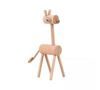 Fenteer Ensemble de 3 Figurines Animales En Bois à Assembler, Jouets Éducatifs pour Enfants