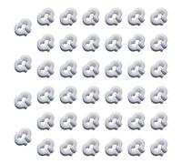 Fenteer Ensemble de 40 Boulons de Sécurisation pour Cages à Filet, Loquet pour Animaux, Blanc