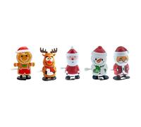 Fenteer Ensemble de 5 Jouets de Noël à Remonter, Figurines de Dessins Animés,