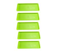 Fenteer Ensemble de 5 Plateaux pour Plantes, Soucoupes de Drainage, Vert