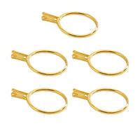 Fenteer Ensemble de 5 Supports pour Bagues de Mariage avec Outils D'Affichage, Or, Longueur 3 Cm