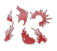 Fenteer Ensemble de 6 Pièces avec Effets Spéciaux Sanglants pour Figurines Articulées à L'échelle 1/12