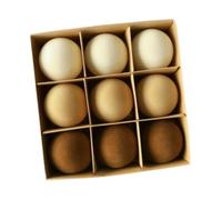 Fenteer Ensemble de 9 Boules de Noël En Matière Floquée, 8 Cm de Diamètre,