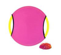 Fenteer Ensemble de Balles de Pagaie pour Trampoline, Jeu de Lancer et D'attraper, pour L'intérieur et L'extérieur, pour Enfants, Adultes, Garçons, Rose