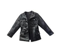 Fenteer Ensemble de Costume Classique en Cuir PU à l'échelle 1:6 pour poupée Masculine de 30 cm (12 Pouces), Veste