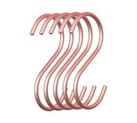 Fenteer Ensemble de Crochets Muraux Pratiques, 5 Pièces, Accessoires Astucieux pour Le Stockage, or rose