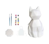 Fenteer Ensemble de Peinture Animale, Figurines à Décorer, Matériel D'Art pour Enfants, Chat