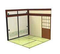 Fenteer Ensemble de Présentoirs pour Figurines et Véhicules à L'Échelle 1/6, Maison japonaise