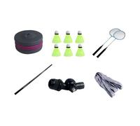 Fenteer Ensemble D'entraînement de Badminton pour La Pratique en Extérieur, 4m 2 Raquettes