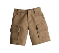 Fenteer Ensemble short miniature pour figurines articulées à l'échelle 1:9 et 1:12, Kaki