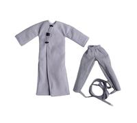 Fenteer Ensemble Veste et Pantalon pour Figurine articulée 1/12 (modèle pour poupée de 15 cm), Gris