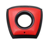 Fenteer Épilateur Poils Animaux Brosse de Toilettage Outil de Nettoyage Grattoir en Silicone Doux pour Toutes Les Adapté pour La Voiture Les Tapis et, Rouge