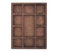 Fenteer Étagère à bijoux miniature en cristal, en bois, portable, décoration de la maison, porte-bijoux lisse, plateau de présentation pour le bureau, Style A