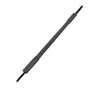 Fenteer Extenseur de Poitrine Appareil d'exercice Barre de Musculation Renforceur de Bras avec Poignées Ergonomiques Adapté pour Hommes et Femmes à Domicile, Noir 100 Kg