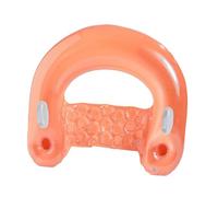 Fenteer Fauteuil Flottant Siège de Piscine Gonflable Canapé d'eau et Chaise de Natation avec Deux Emplacements pour Boissons Adapté pour Se Prélasser Lors des, Orange