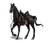 Fenteer Figurine de cheval, modèle de collection, statue, jouet éducatif, micro-, Noir