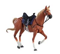 Fenteer Figurine de cheval, modèle de collection, statue, jouet éducatif, micro-, Orange