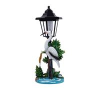 Fenteer Figurine de Grue Solaire pour Décor de Patio et Jardin, Blanc