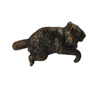 Fenteer Figurine de jardin en forme de pot de fleurs, statue d'animal suspendue, sculpture miniature pour patio, Hamster