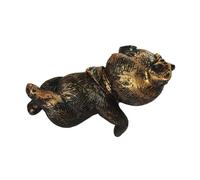 Fenteer Figurine de jardin en forme de pot de fleurs, statue d'animal suspendue, sculpture miniature pour patio, Cochon