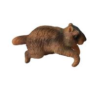 Fenteer Figurine de jardin en forme de pot de fleurs, statue d'animal suspendue, sculpture miniature pour patio, Marmotte