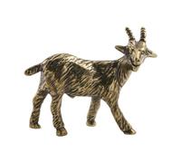 Fenteer Figurine de Mouton En Laiton, Objet de Collection Décoratif pour Bureau, Table, Salon