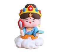 Fenteer Figurine immortelle chinoise, décoration de table, petite sculpture décorative polyvalente pour maison, festival, restaurant, voiture, café, Style E