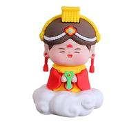 Fenteer Figurine immortelle chinoise, décoration de table, petite sculpture décorative polyvalente pour maison, festival, restaurant, voiture, café, Style C