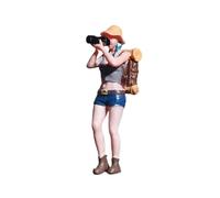 Fenteer Figurine Miniature Statuette Humaine Décoration de Modèle pour Train Figurine de Diorama pour Ajouter de La Vie Convenable pour Aménagement A, Femme Prenant Une Photo